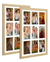 Comprar Marco Collage   9 Aberturas 4x6, Madera Natural, 