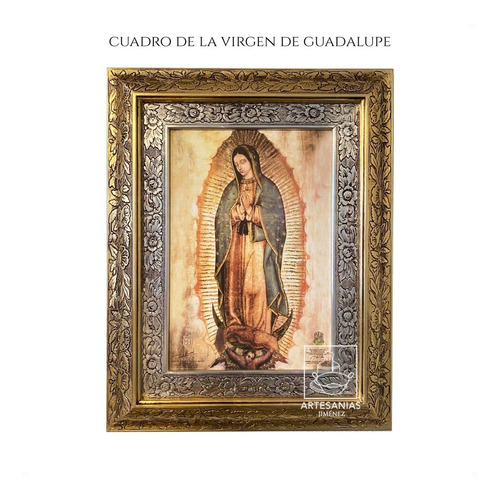 Imagen 1 de 5 de Cuadro De La Virgen De Guadalupe 88x69 Cm Replica Autorizada