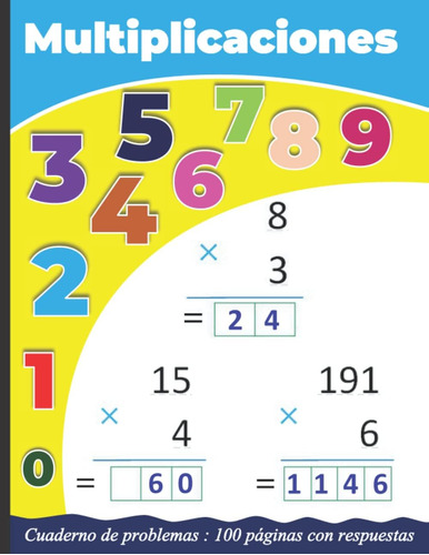 Libro: Multiplicaciones ( Aprende Las Tablas De Multiplicar 