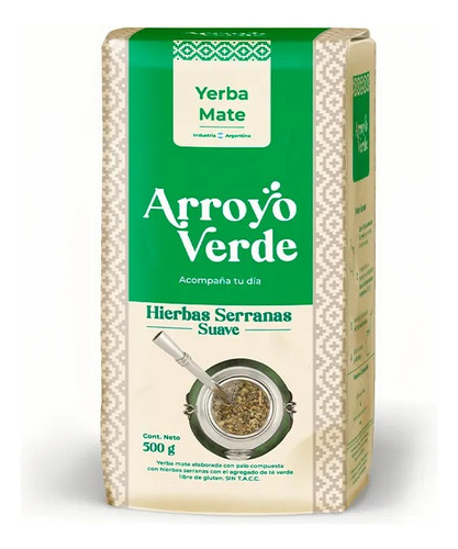 Yerba Mate Arroyo Verde Hierbas Serranas Premium 500g