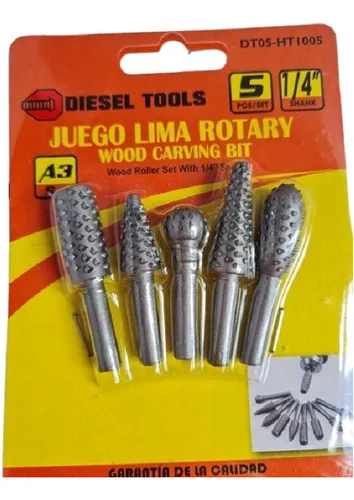 Kit 6 Fresas Puntas Tallar Pulir Grabar Dremel Madera Metal diesel tools