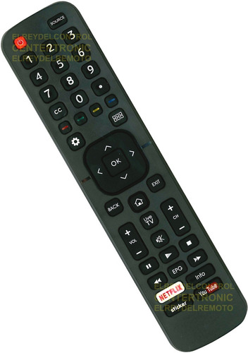 Imagen 1 de 4 de Control Remoto En2h27 Compatible Con Bgh Smart Tv