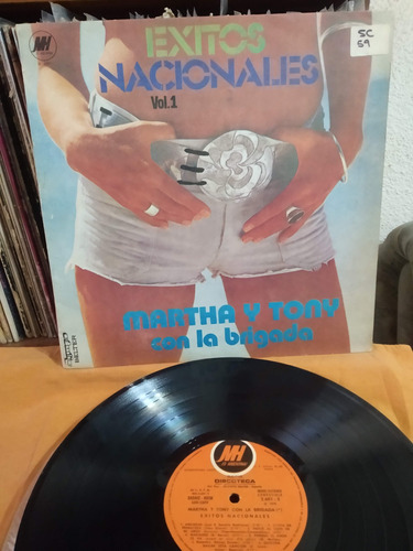 Martha Y Tony Con La Brigada - Éxitos Nacionales Vinilo Lp