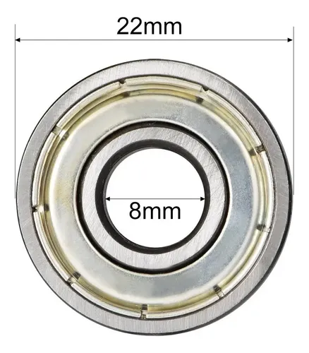 Kit 8 Micro Rolamento 608 Z Zz- 608z 4x13x5mm Abec-7 | MercadoLivre