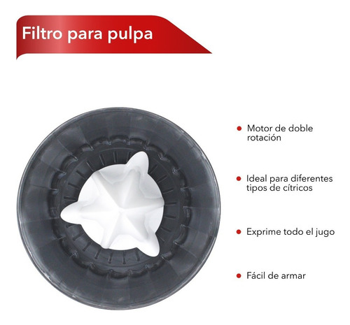 Rca Exprimidor De Cítricos Eléctrico Rc-8004 Blanco/gris