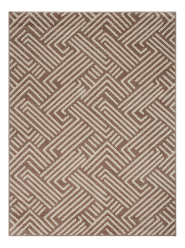 Tapete Sala Renaissance Vereda Taupe 300x400 Cm 3x4 M Comprimento 400 Cm Cor Marrom-claro Desenho Do Tecido Geométrico Largura 300 Cm