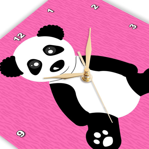 3drose Dpp__1 Lindo Panda De Dibujos Animados En El Reloj De