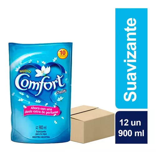 Pack X 12 Un Suavizante Para Ropa Comfort Clasico X 900 Ml