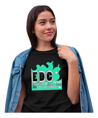 Camiseta Edc Dj Electro Music Para Evento Ropa Tendencia