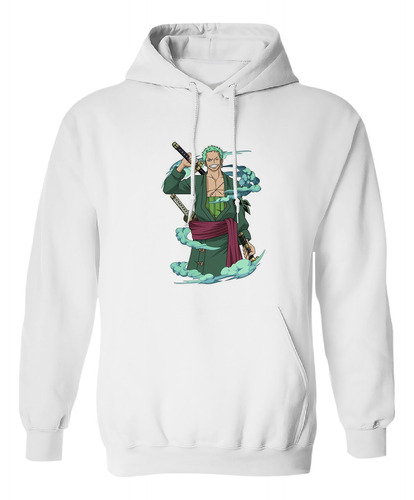 Sudadera Con Gorro Zoro Personaje Anime Serie One Peace 