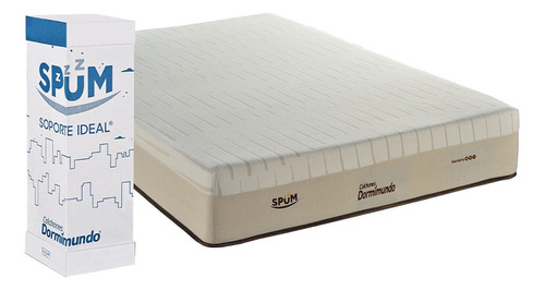 Colchón En Caja Dormimundo Viena Queen Size 26 Cm Medio Color Beige