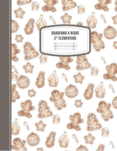 Libro: Quaderno A Righe 3 Elementare: Formato A4 Con Margine