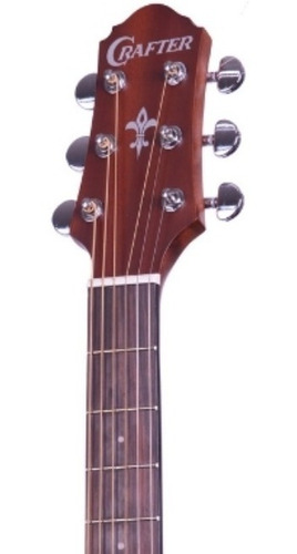 Imagem 3 de 3 de Violão Eletroacústico Aço Crafter Silver Hde-100ce Natural
