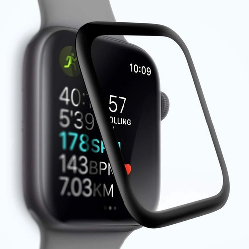 Imagen 8 de 10 de Lámina Templado 3d Bordes Negro O Transparente Para Awatch