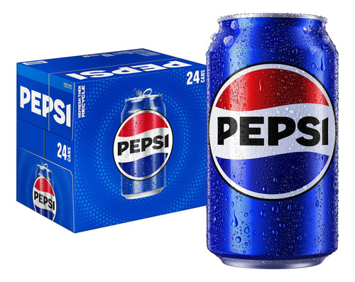 Paquete De 48 Pepsi Regular, Refresco De Cola Lata 355ml