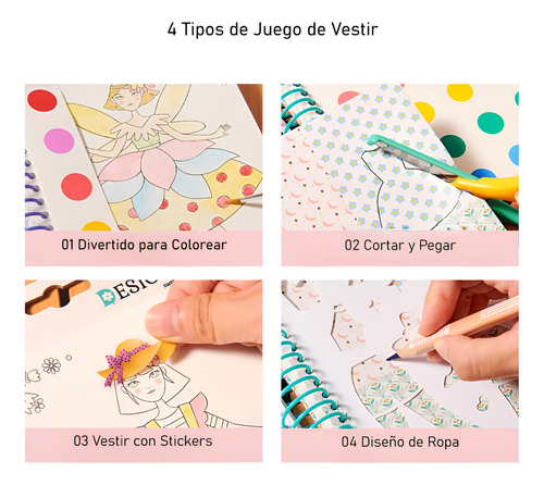 Libro Para Colorear Y Actividades Ballet Princesa Poky Moky