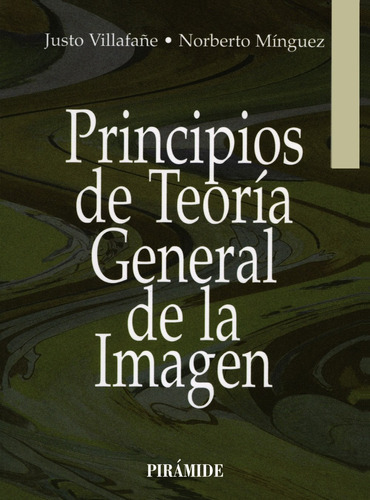 Principios de teoría general de la imagen, de Villafañe Gallego, Justo. Serie Medios Editorial PIRAMIDE, tapa blanda en español, 2002