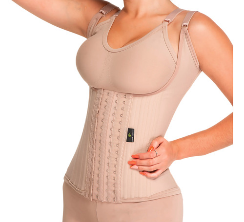 Cinta Corselet Modeladora Com Barbatanas Feminina Redutora
