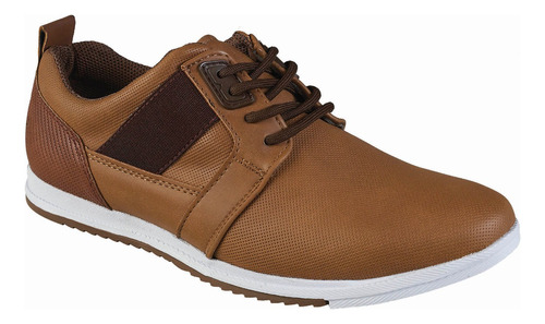 Zapato Casual Para Caballero Color Camel Cafe  Estilo 3714