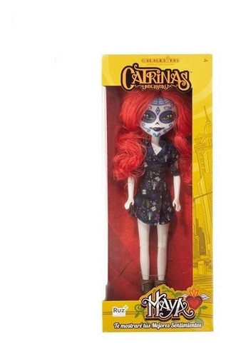 Muñecas Catrinas Underworld Maya Muñeca Calaveritas Vestido