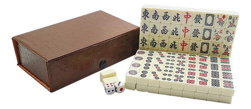 Mini Juego De Mahjong Chino, 144 Hojas, Juegos De Azulej [u]