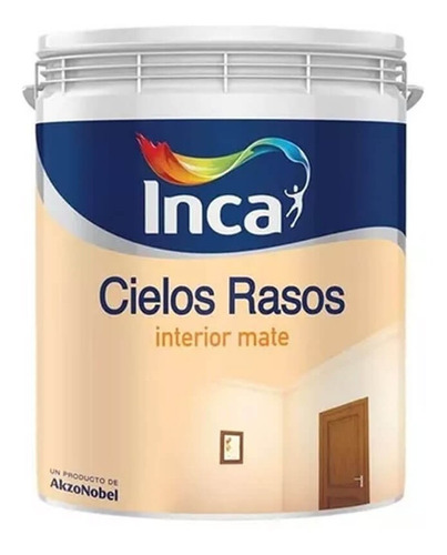 Pintura Cielos Rasos Inca Blanco Mate 20 L 