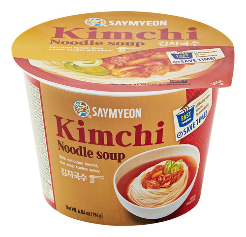 Saymyeon Sopa De Fideos Kimchi, Taza De Comida Coreana No Fr