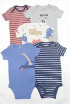 Comprar Set 5 Pañaleros Manga Corta Carters Niño Y Niña 0-24 Meses D