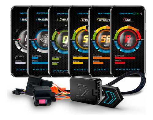 Módulo Acelerador Pedal Shiftpower Bluetooth App Sp08+