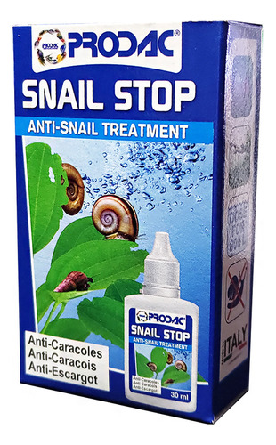 Prodac Snail Stop 30ml - Removedor Caramujo Caracol Parasita