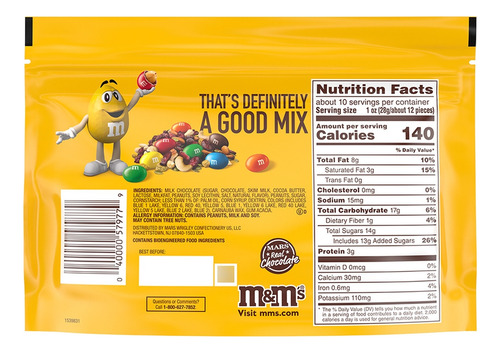 Chocolates M&m's Sharing Size Peanut 284.g
