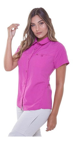 Camisa De Mujer Montagne Kiara Filtro Uv50 Secado Rapido