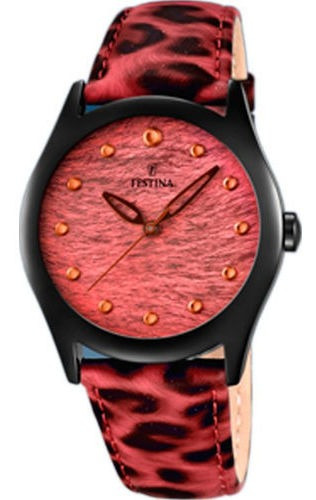 Reloj Festina Mujer Animal Print Rosa Negro F16649.2