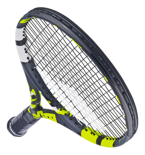Raqueta De Tenis Babolat Boost Aero, Tamaño De Grip 4 3/8 ( 3 ) , Encordada, Color Gris Y Amarillo, Peso 260g, De Grafito