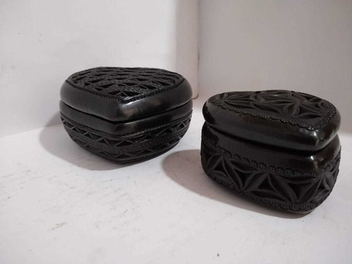Imagen 4 de 5 de Alajeros De Barro Negro Oaxaca 100% Artesanal