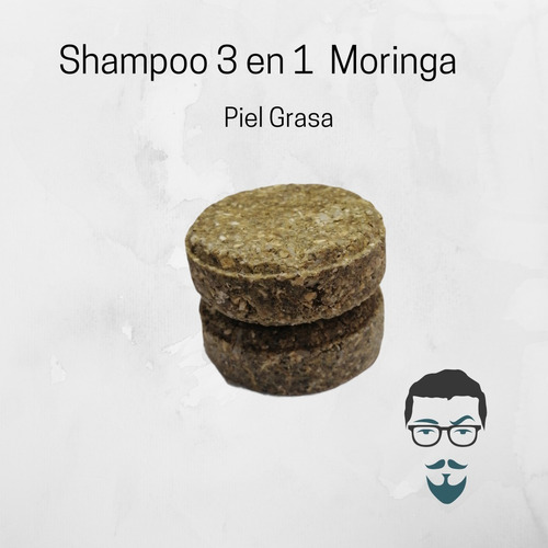 Shampoo Sólido 3 En 1 Moringa ,kenita Cosmética Natural