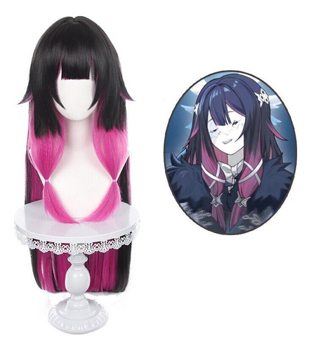 Genshin Impact Columbina Cosplay Peluca Largo Pelo 110cm