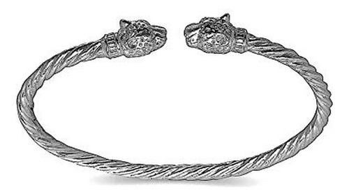 Brazalete - Better Jewelry Jaguar Head Cuerda En Espiral Wes