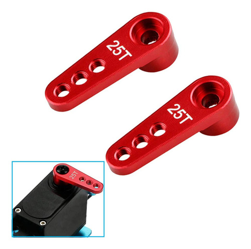 2 Piezas Sharegoo Metal 25t Servo Horn M3 Hilos Brazo De Dir