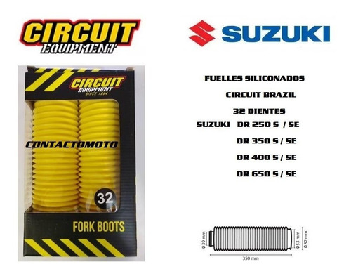 Fuelles Silconados Dr250 Dr350 32dient. Circuit Contactomoto