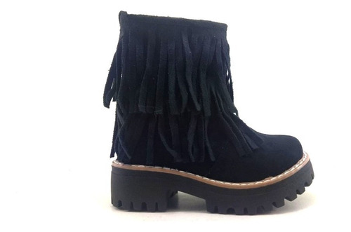 Botas Botinetas Niñas Flecos Gamuza Guapitas Capri 22 Al 26