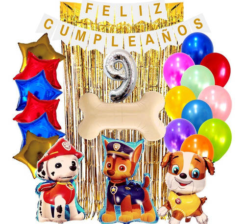 Combo Kit Globos Paw Patrol 4