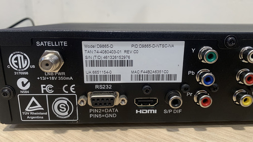 Cisco D9865 Satellite Receiver (Usado)