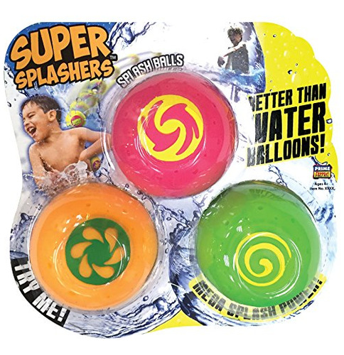 Splash Bombs Super Splashers Water Balls 3 Pack El Color Pue