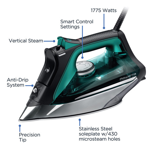 Plancha De Vapor Rowenta Pro Master Con Suela De Acero Inoxi