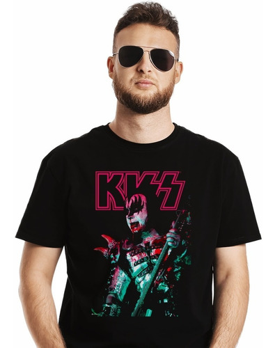 Polera Kiss Gene Simmons Blood Live Rock Impresión Directa