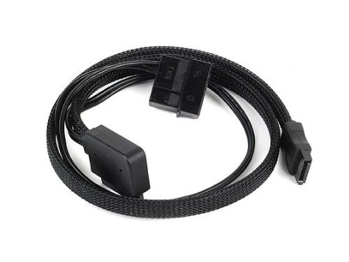 Silverstone Tek Sleeved Slim Sata To Sata Adapter Cable