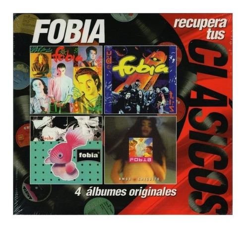 Recupera Tus Clasicos - Fobia - 4 Discos Cd - Nuevo
