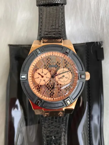 Reloj Guess Animal Print Mujer Pulso De Cuero W0289l4