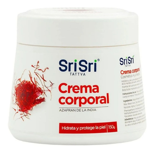 Crema Corporal Rejuvenecedora C/azafrán De La India Sri Sri